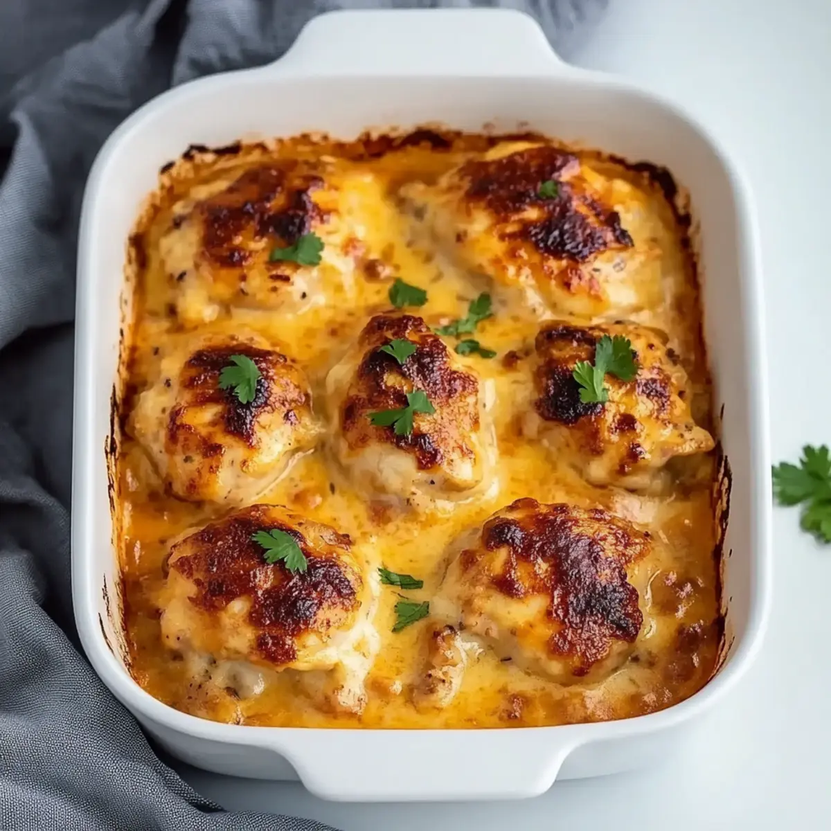 Creamy Southern-Style Chicken with Cheddar and Bacon