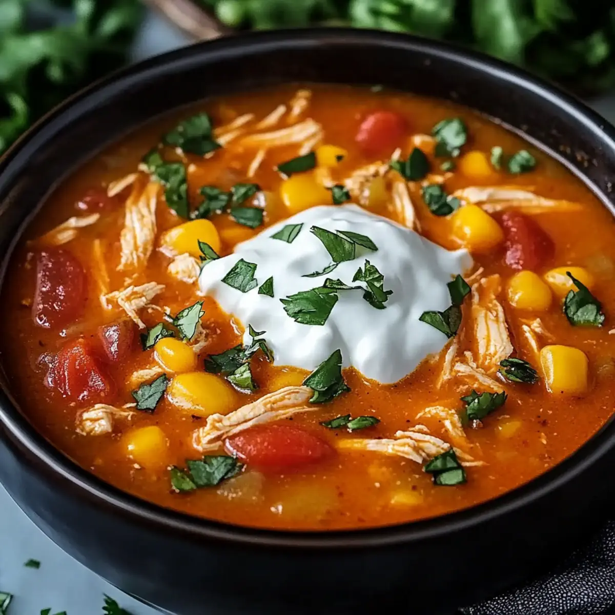 Crock Pot Chicken Fajita Soup