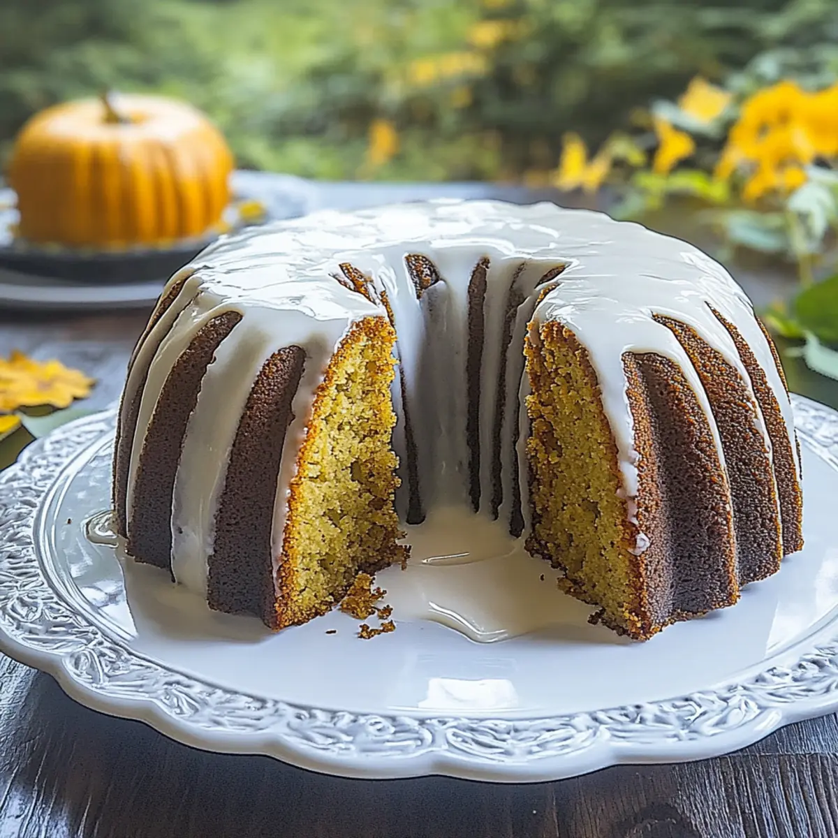 Gluten-Free Pumpkin Spice Cake with Maple Glaze