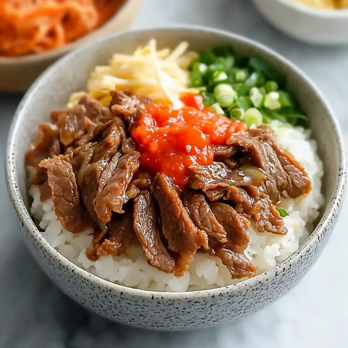 Gyudon Japanese Beef Bowls