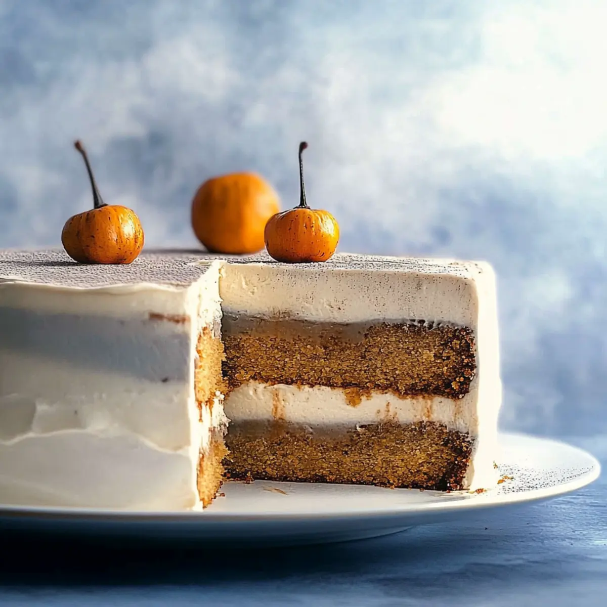 Layered Pumpkin Spice Cake with Cinnamon Buttercream