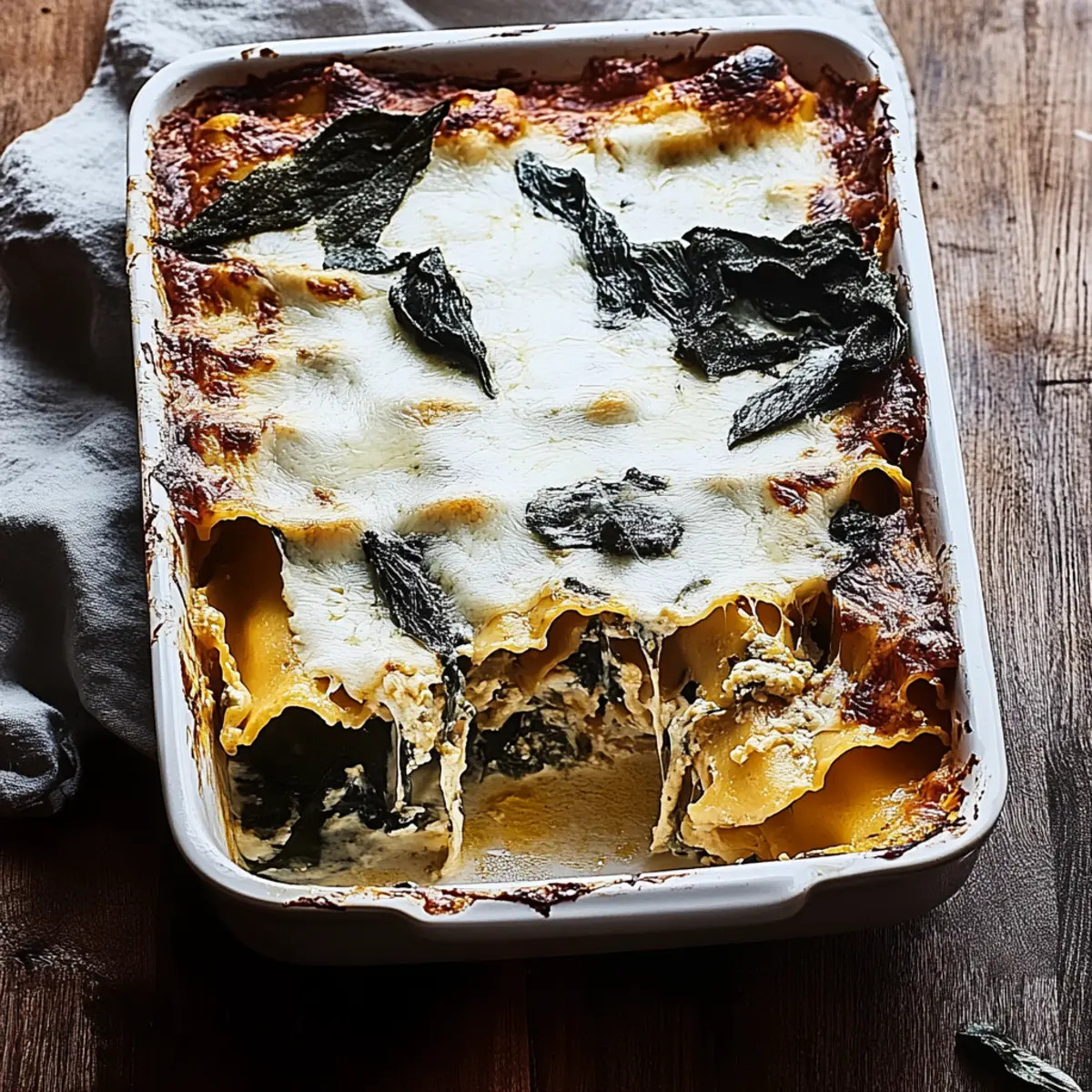 Spinach and Butternut Squash Lasagna