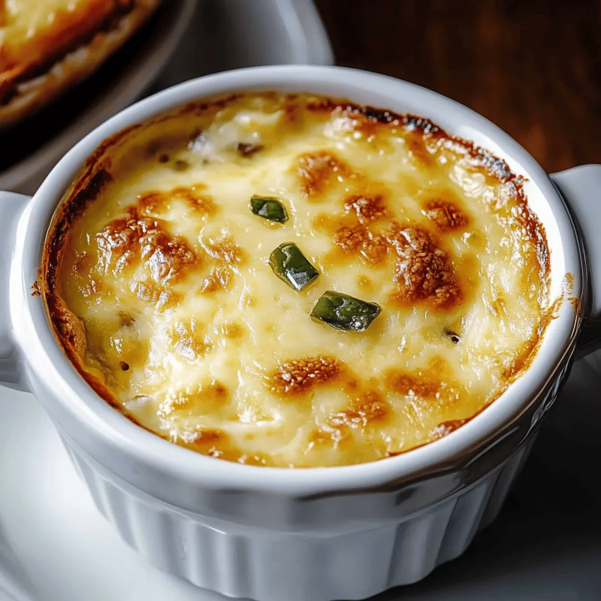 Chile Relleno Soup with Cheddar and Cream Cheese