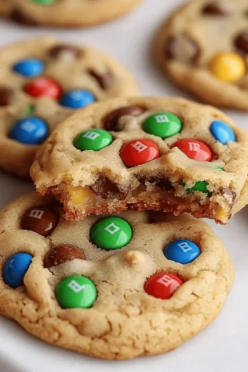 Soft and Chewy M&M Cookies