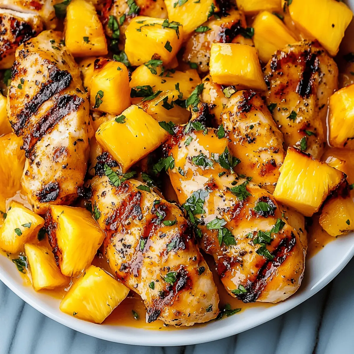 Grilled Mango Pineapple Chicken