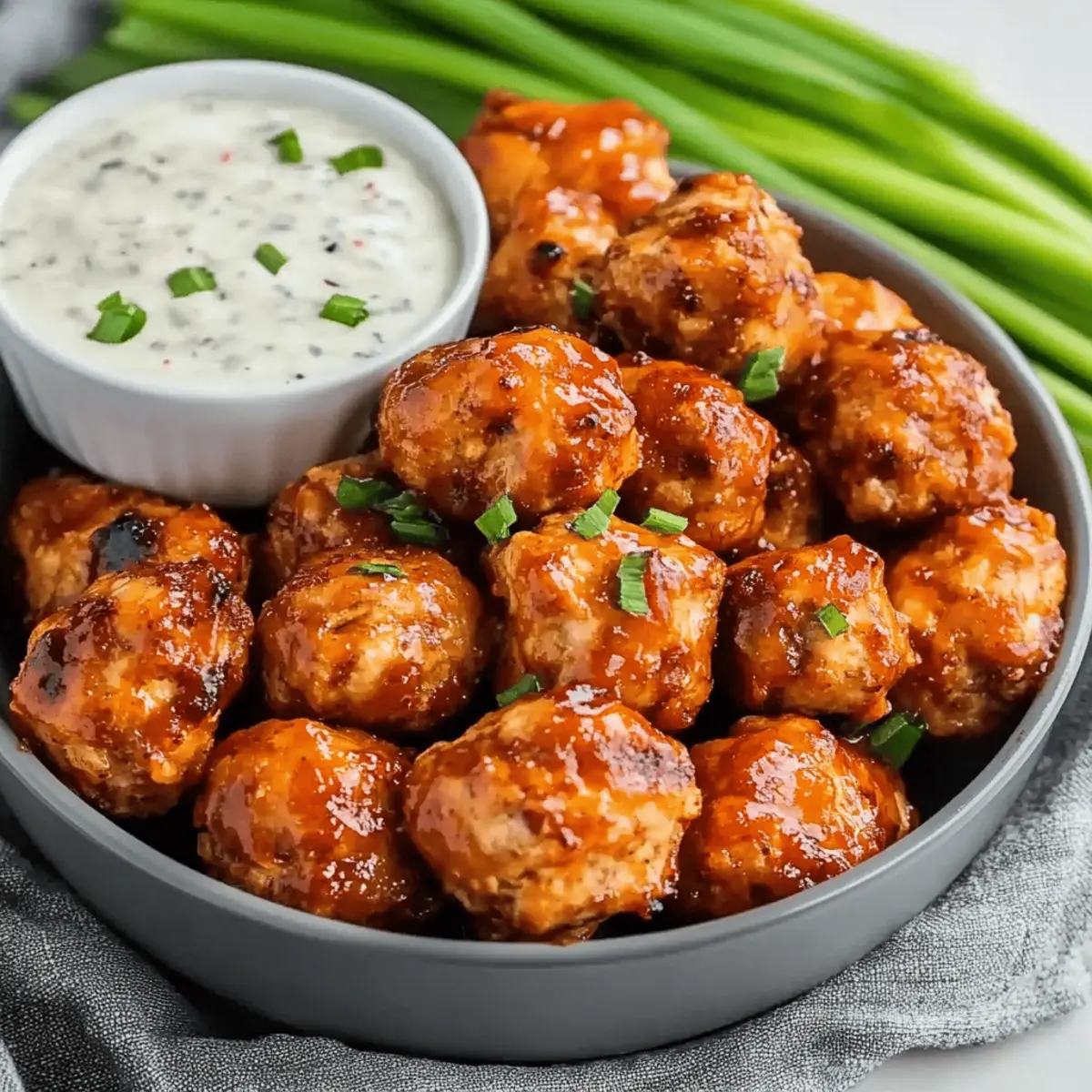 Air Fryer BBQ Chicken Poppers