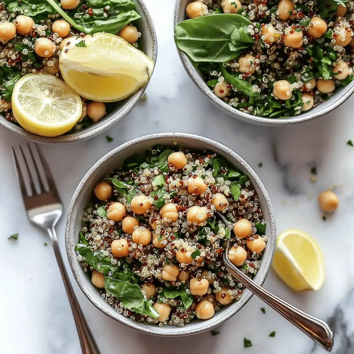 Herbed Quinoa & Chickpea Salad with Lemon