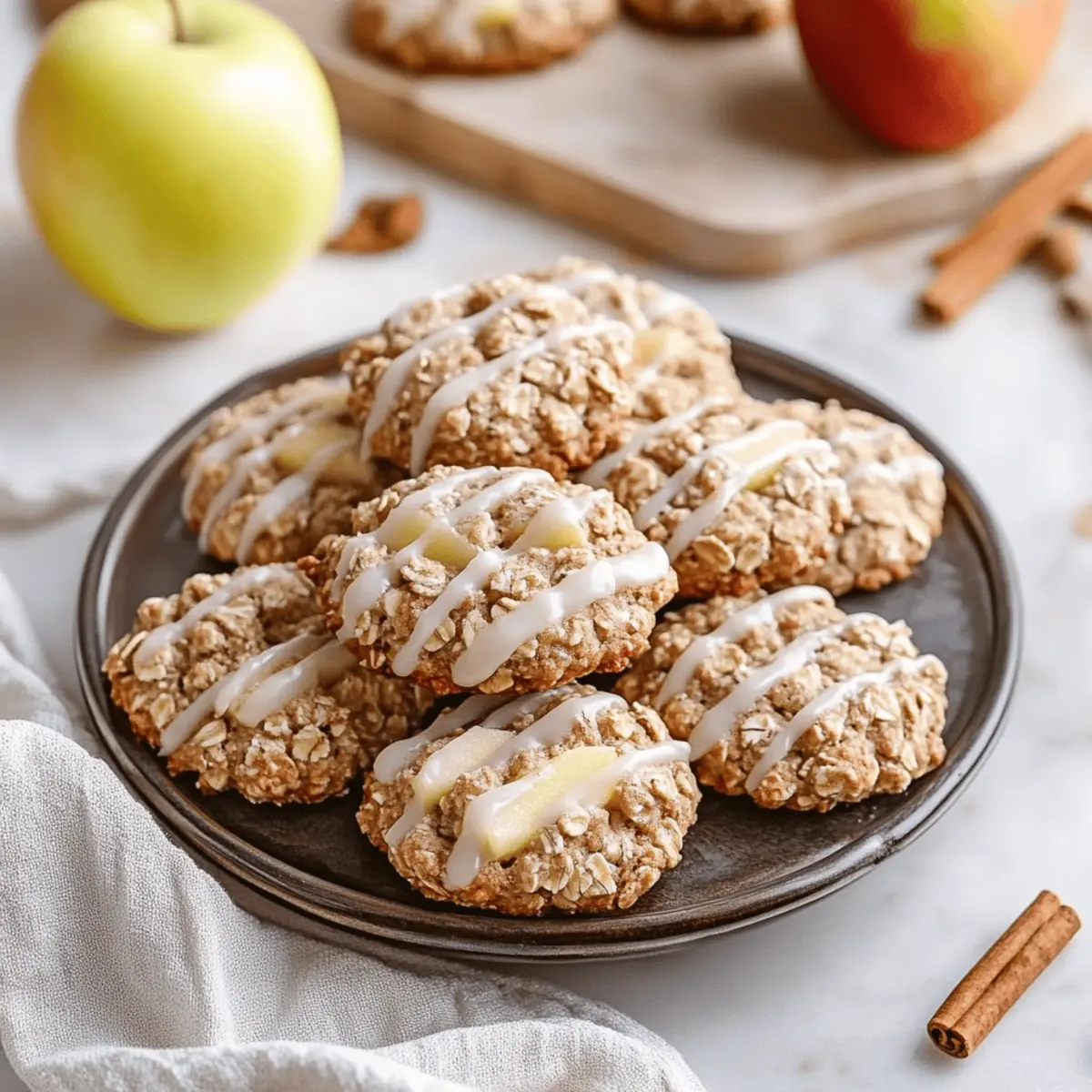 Apple Cinnamon Oatmeal Cookies