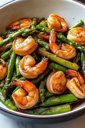 Shrimp and Asparagus Stir Fry