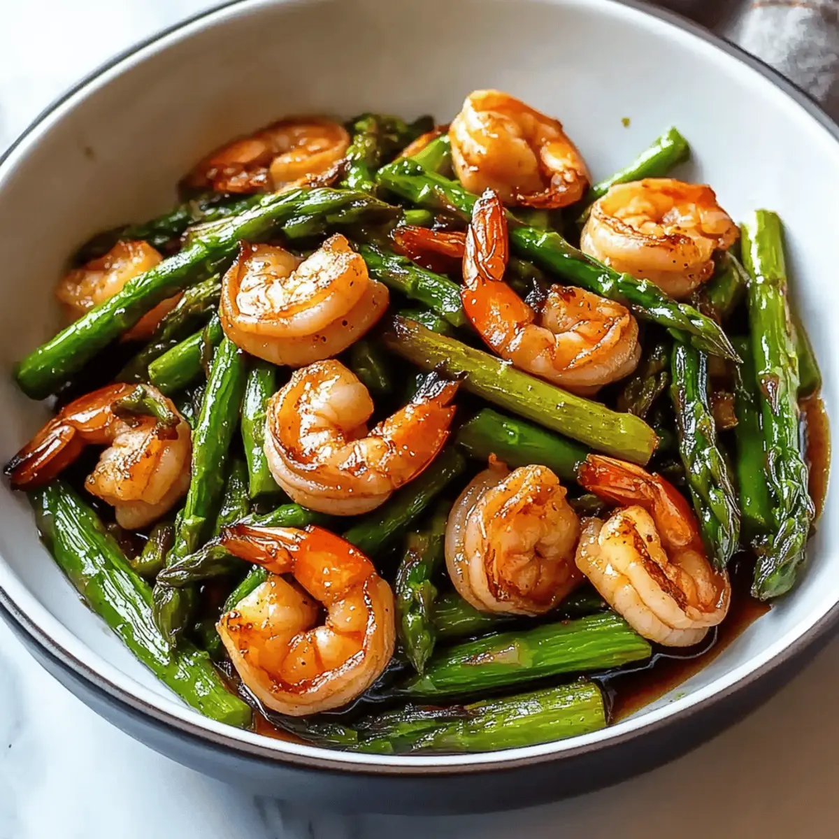 Shrimp and Asparagus Stir Fry