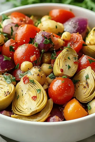 Tuscan Artichoke Tomato Salad
