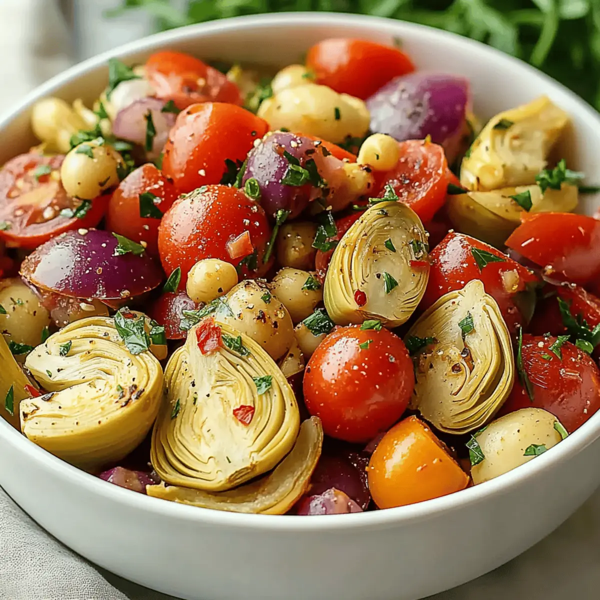 Tuscan Artichoke Tomato Salad