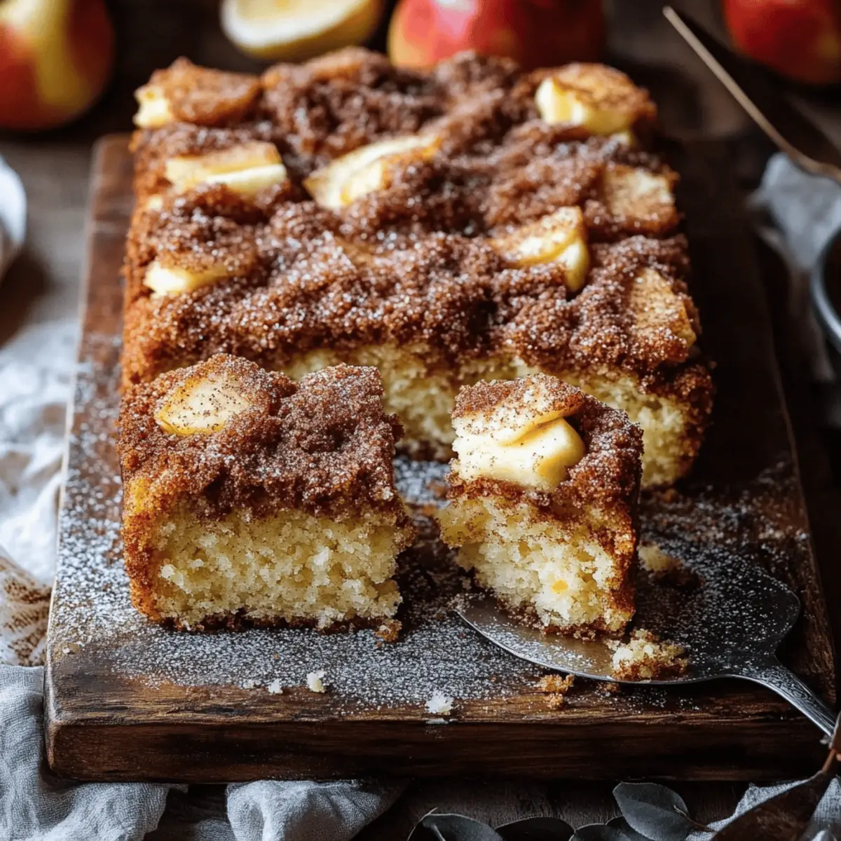 Cinnamon Sugar Apple Cake