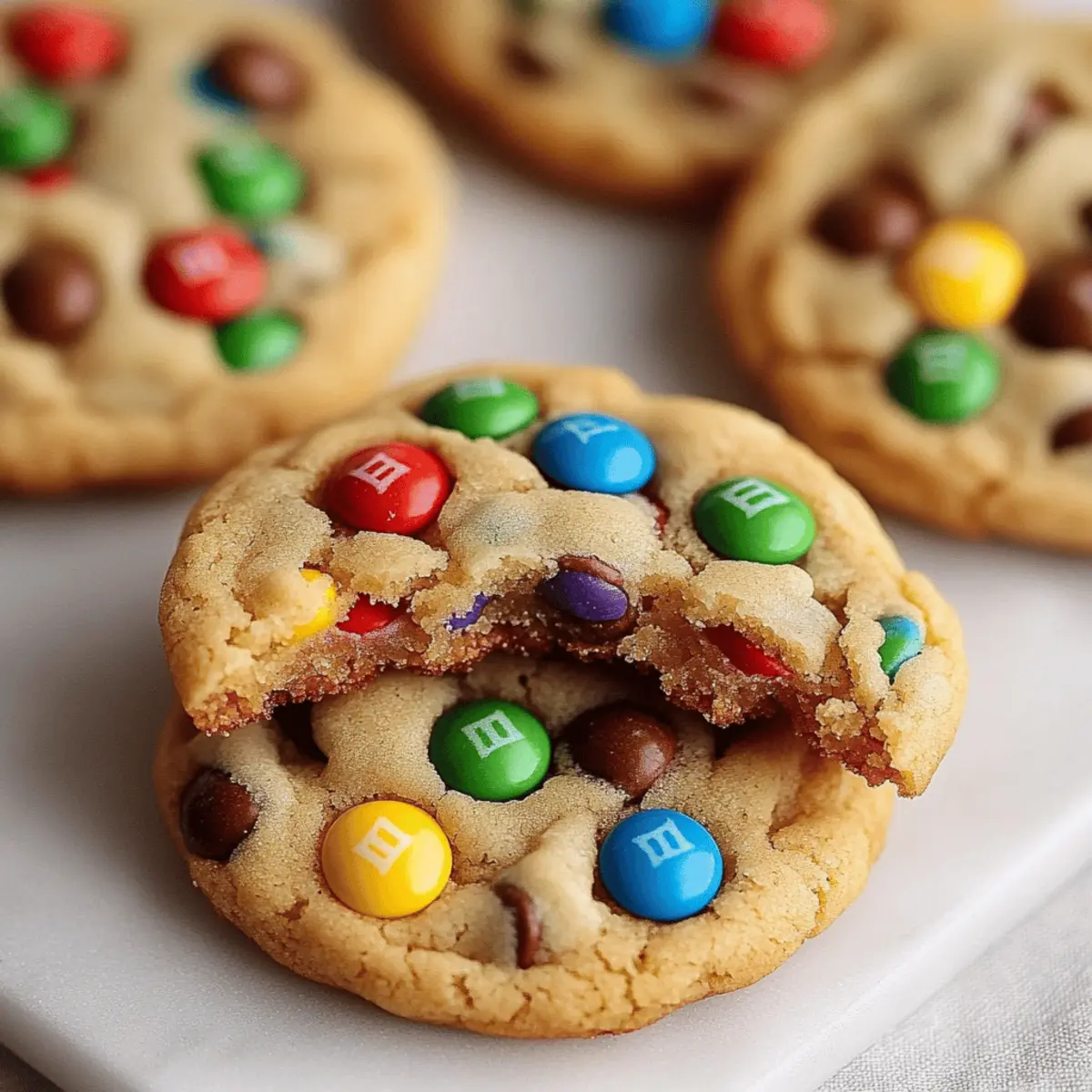 Soft and Chewy M&M Cookies