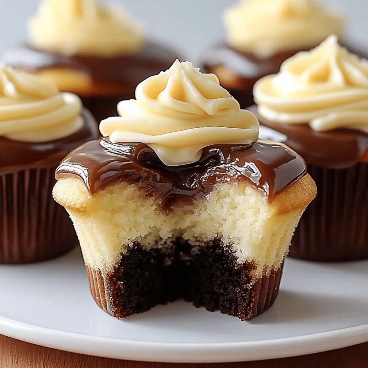 Boston Cream Pie Cupcakes