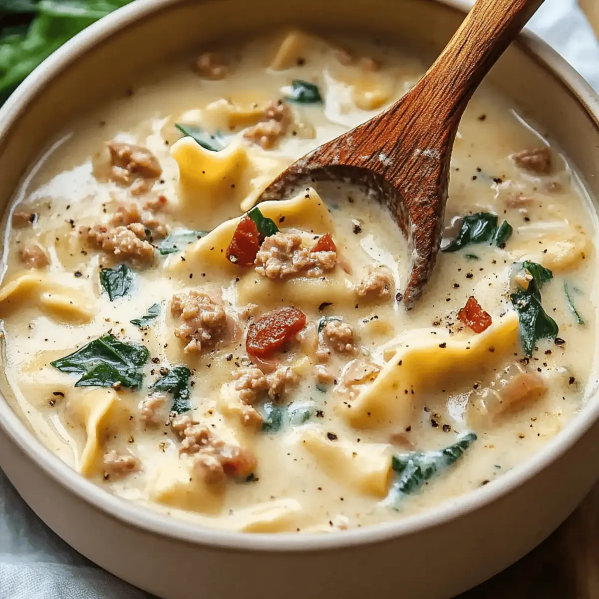 Slow Cooker White Lasagna Soup