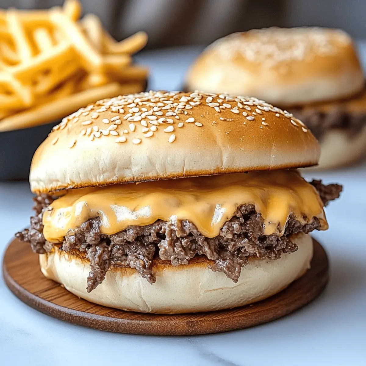 Instant Pot Beef and Cheddar Sandwiches with Spicy Cheese Sauce