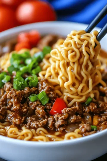 Slow Cooker Beef Ramen