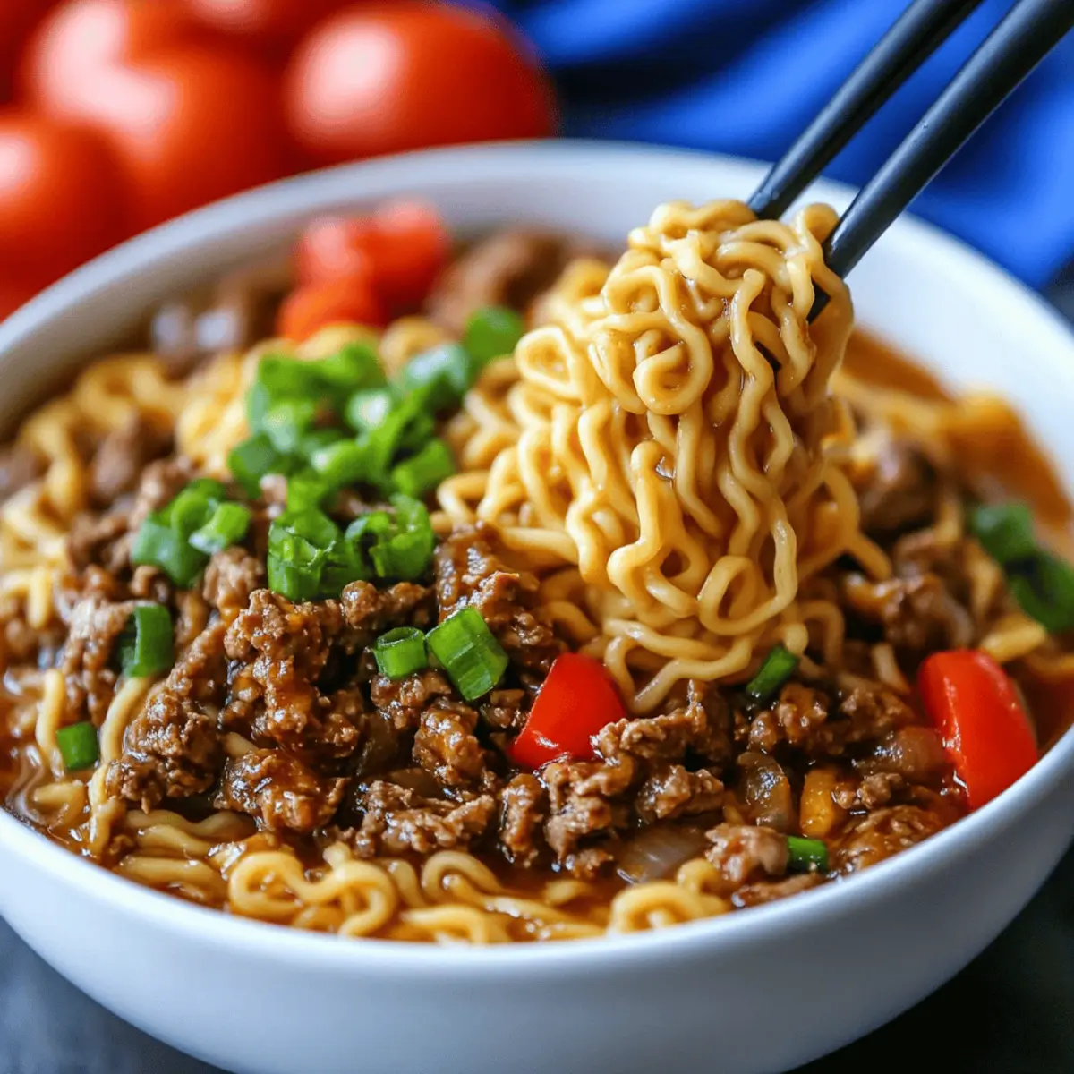 Slow Cooker Beef Ramen