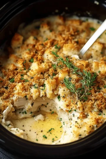 Crockpot Chicken and Stuffing