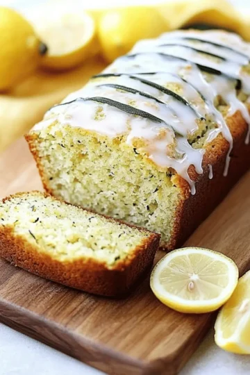 Lemon Zucchini Bread with Lemon Glaze