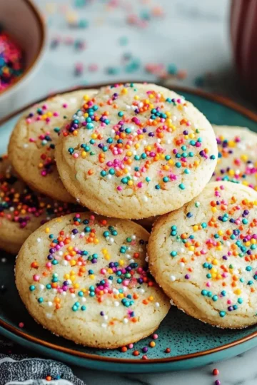 Drop Style Sprinkle Sugar Cookies