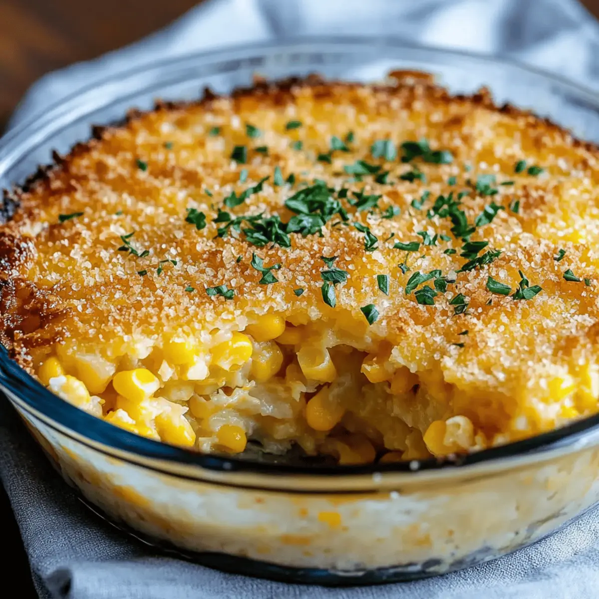 Cheddar Sweet Corn Pie