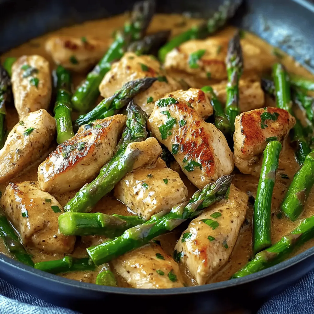 Chicken & Asparagus One Skillet Meal