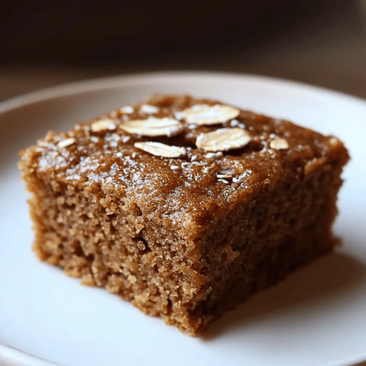 Healthy Breakfast Oatmeal Apple Cake