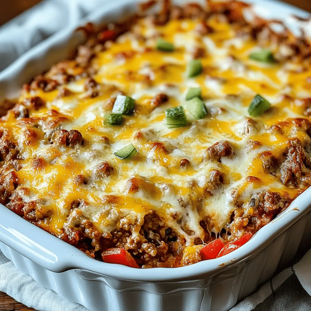 Cheesy Low-Carb Taco Casserole