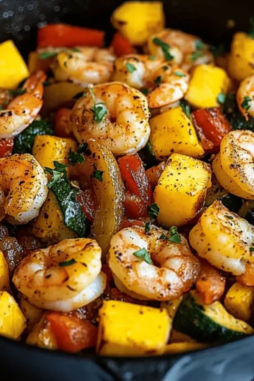 Shrimp Vegetable Skillet