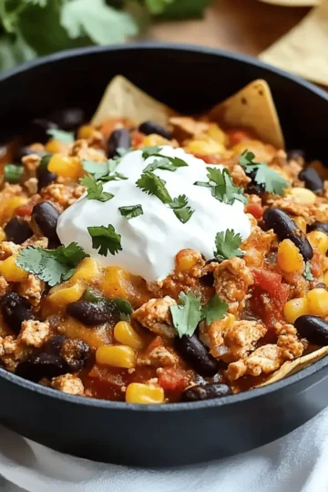 Turkey Enchilada Skillet