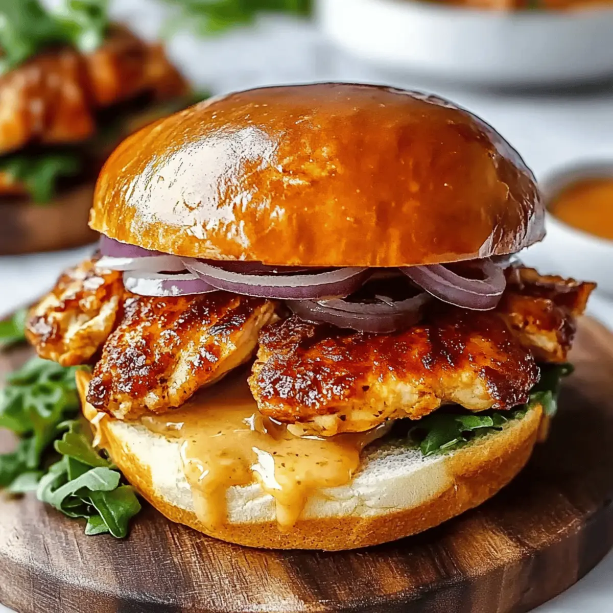 Honey Dijon Chicken Cutlet Sandwiches