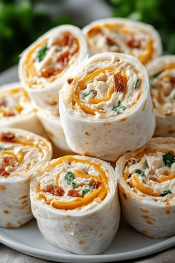 Chicken Bacon Ranch Pinwheels