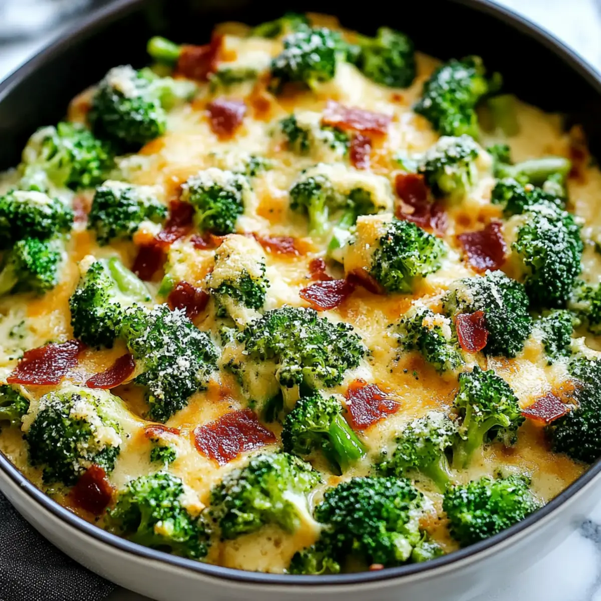 Creamy Garlic Parmesan Broccoli