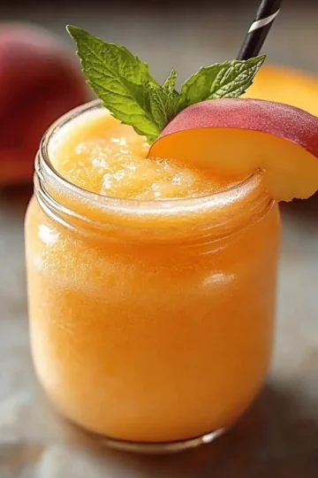 Peach Lemonade Slush