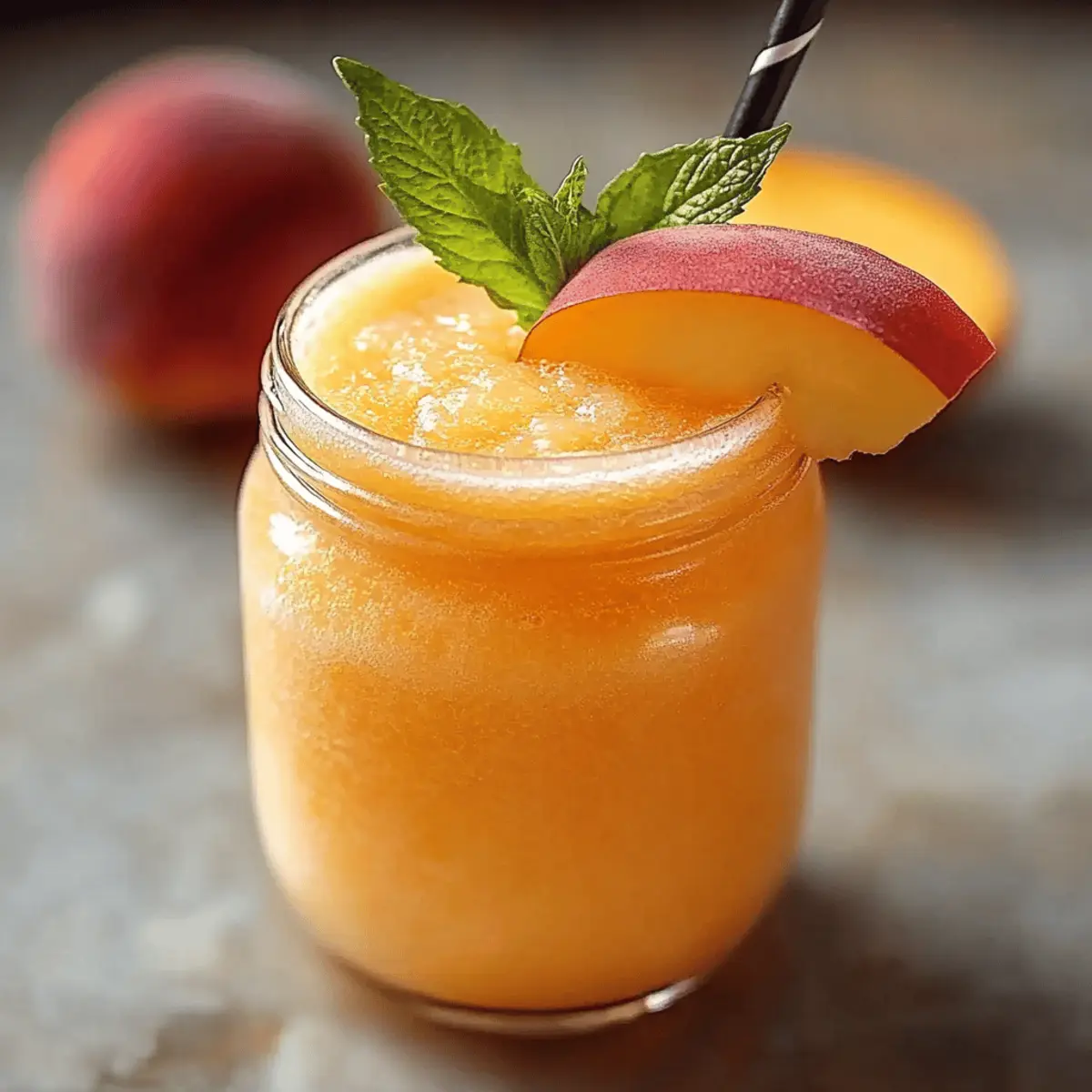 Peach Lemonade Slush