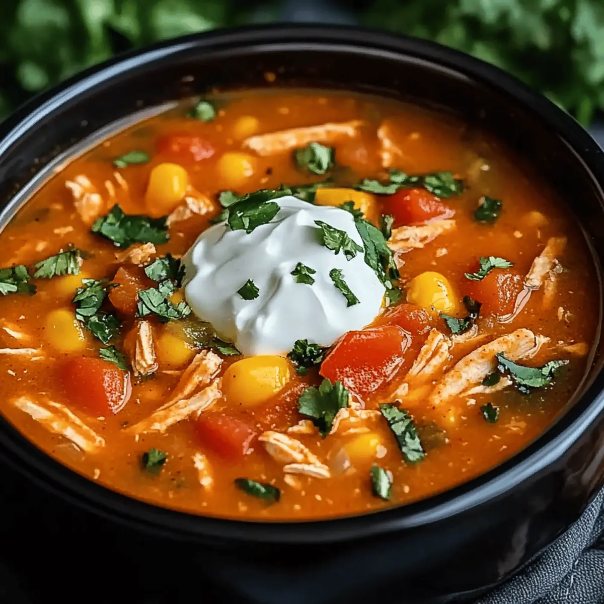 Crock Pot Chicken Fajita Soup
