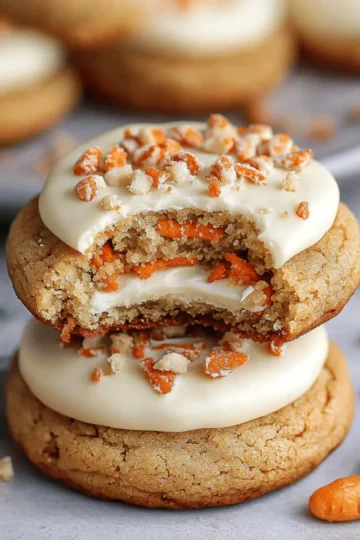 Crumbl Carrot Cake Cookies