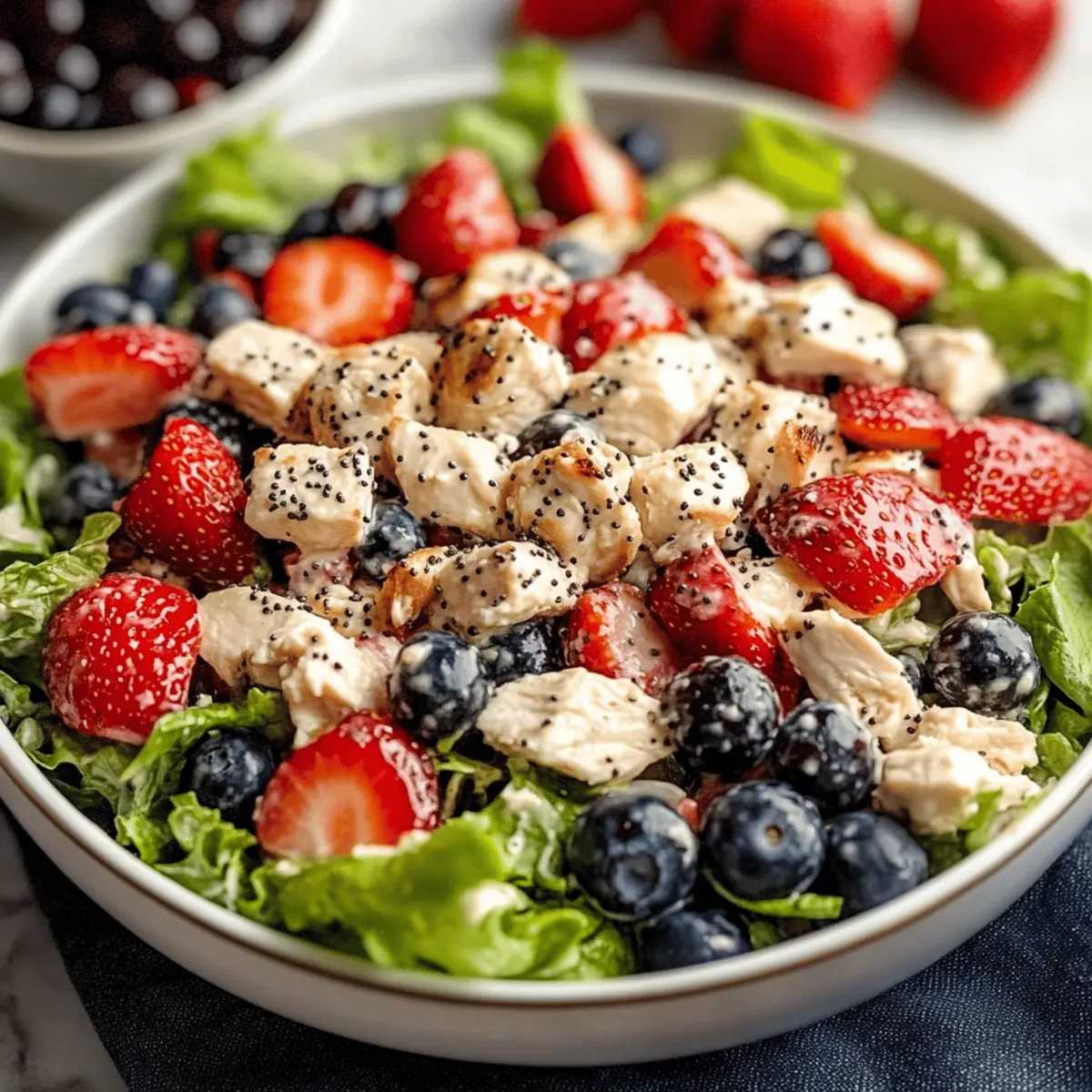 Strawberry Poppyseed Chicken Salad