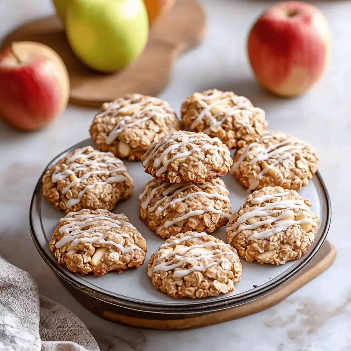 Apple Cinnamon Oatmeal Cookies