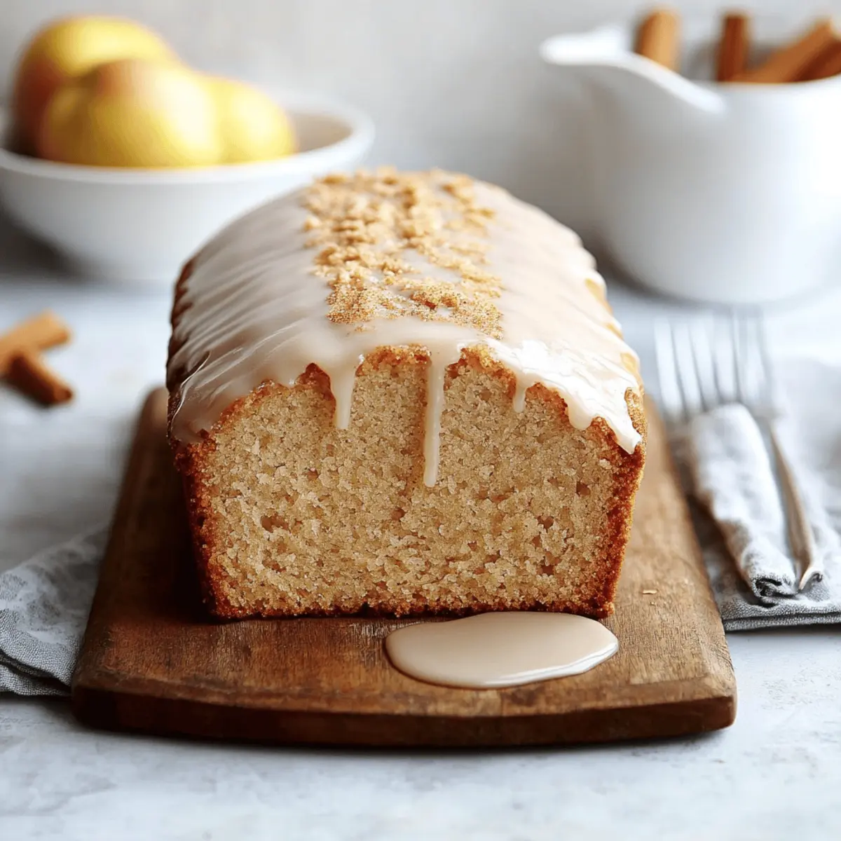 Apple Spice Cake with Cinnamon Glaze