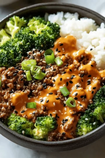 Teriyaki Ground Beef and Broccoli