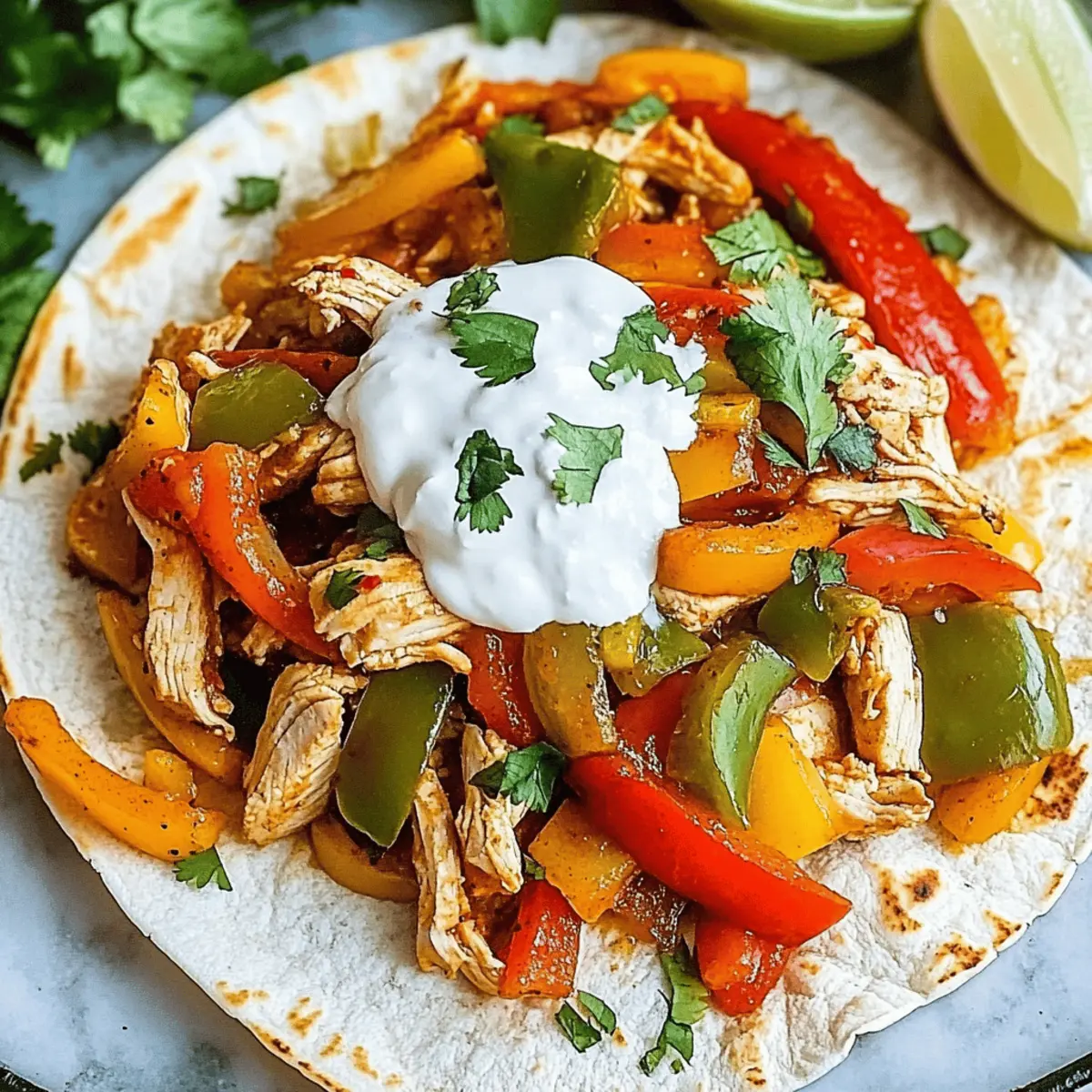 Slow Cooker Chicken Fajitas