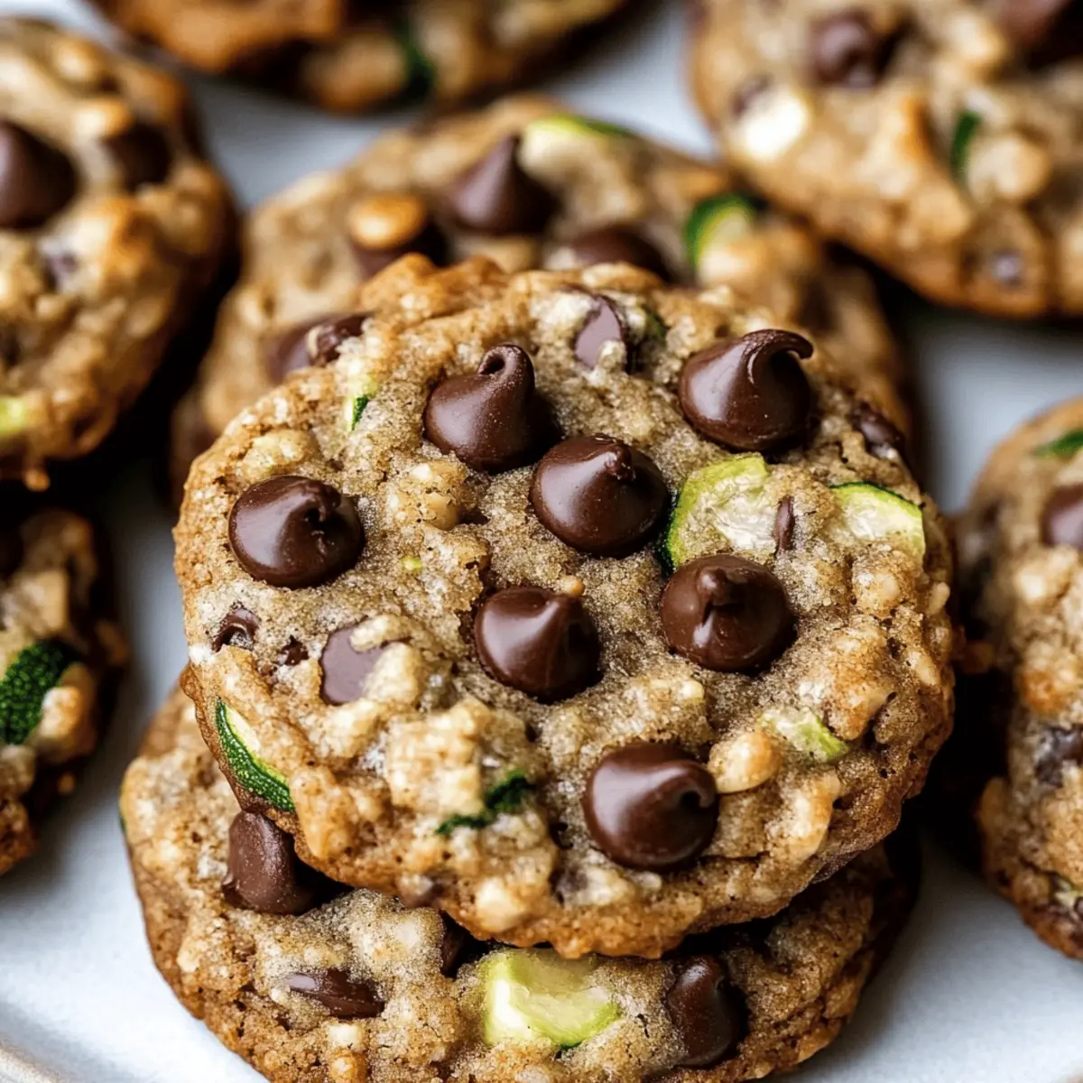 Zucchini Chocolate Chip Cookies