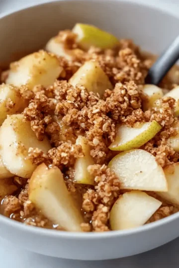 Healthy Breakfast Apple Crumble