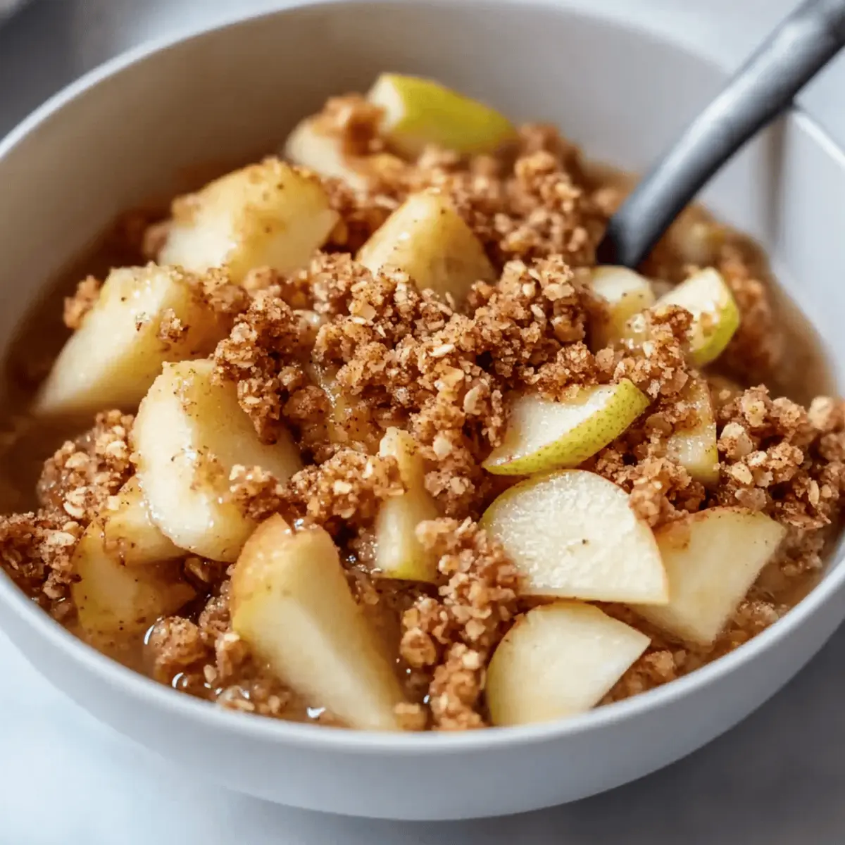 Healthy Breakfast Apple Crumble