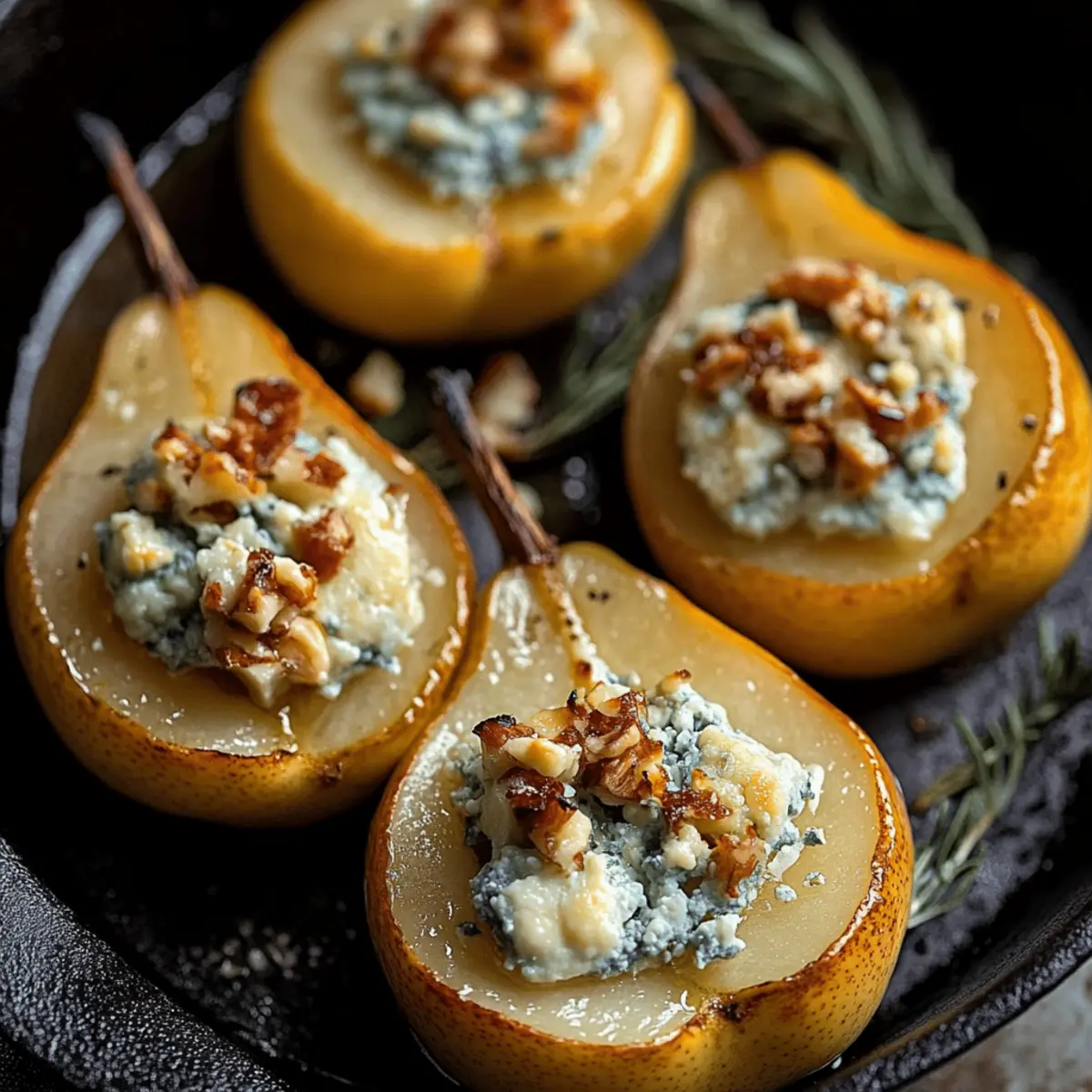 Blue Cheese Stuffed Pears