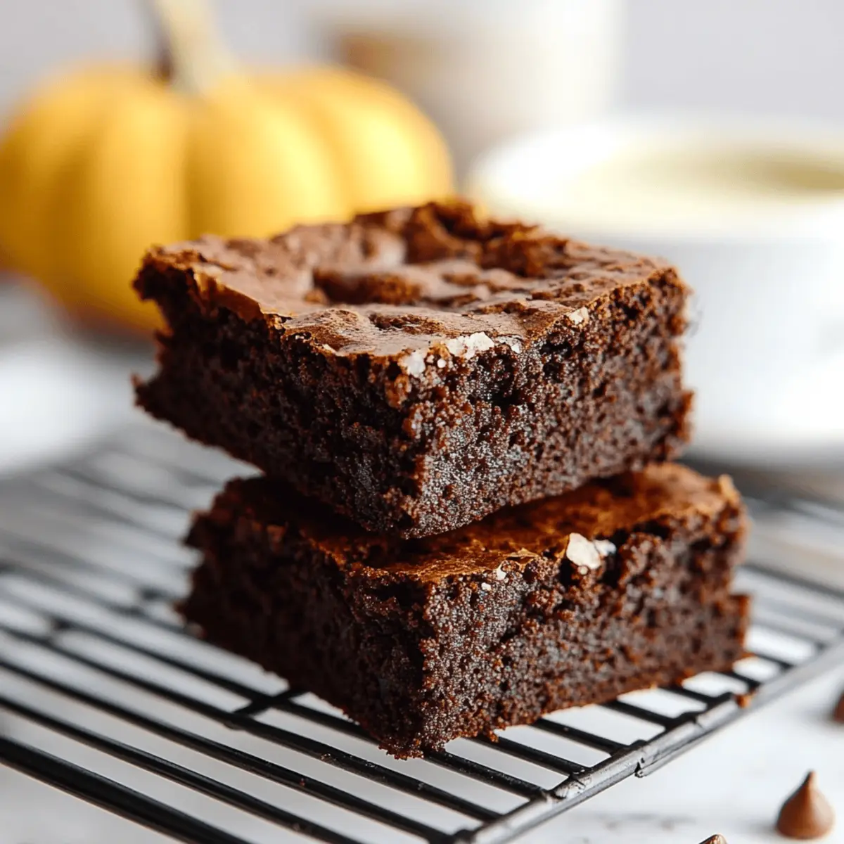 Whole Wheat Pumpkin Brownies