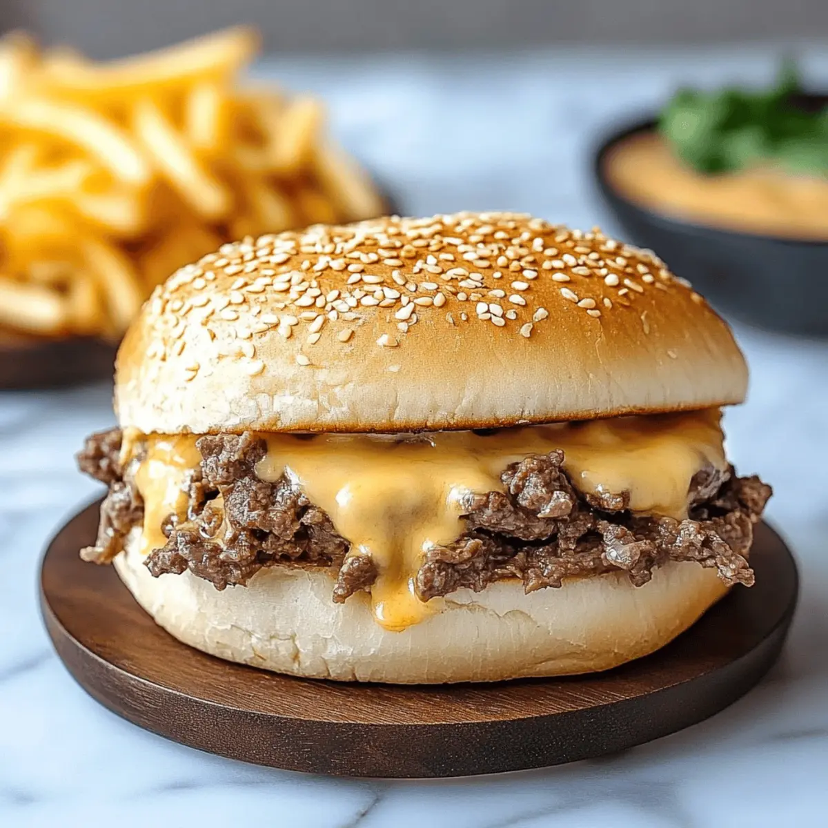 Instant Pot Beef and Cheddar Sandwiches with Spicy Cheese Sauce